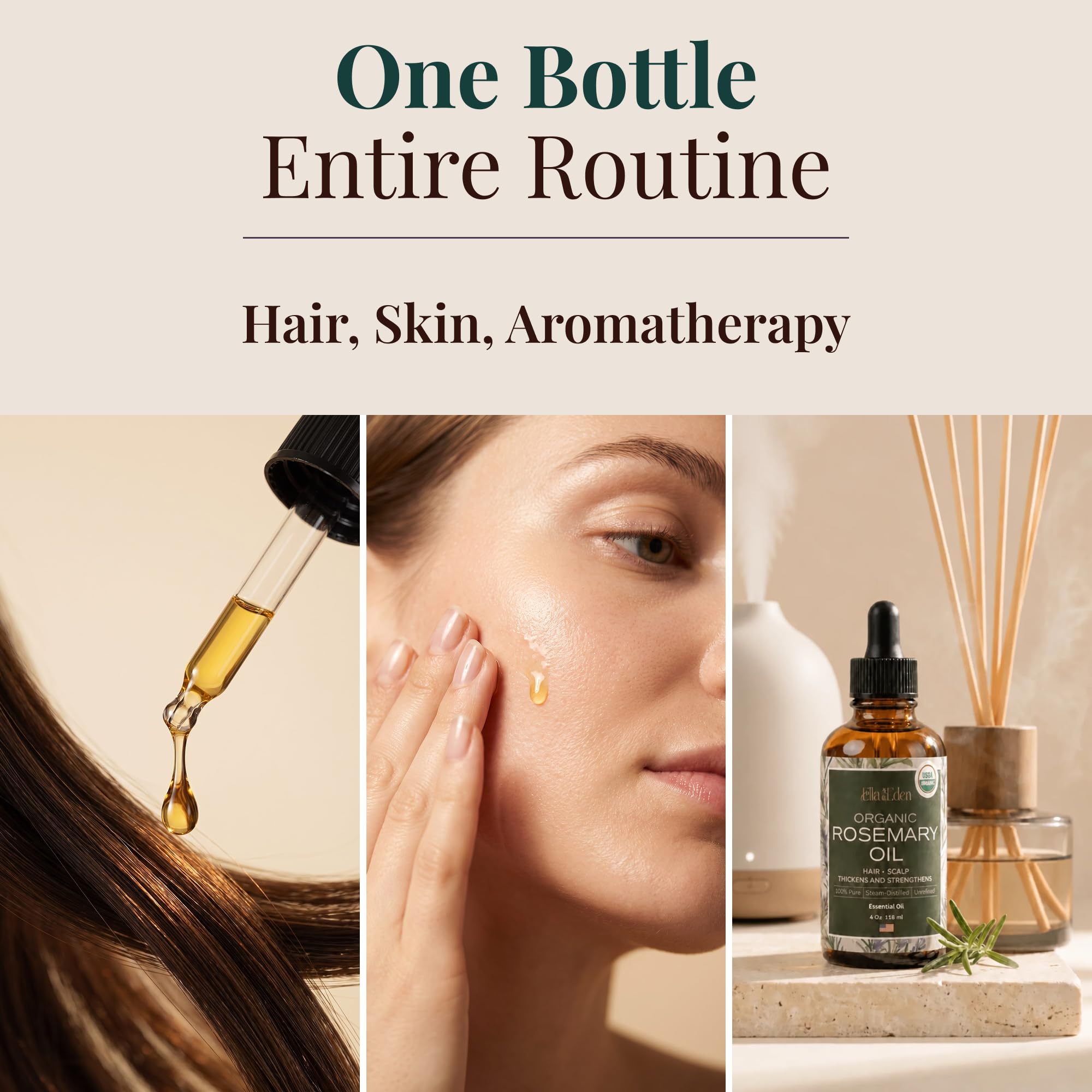 Rosemary oil for scalp care and hair health
