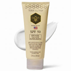 Organic Tallow Mineral Sunscreen 5 oz SPF 50 bottle