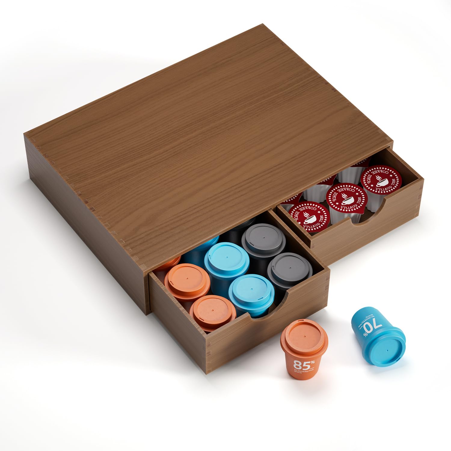 Countertop display base for compact espresso machines