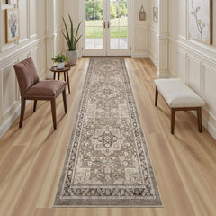 brown hallway runner rug suitable for living room
