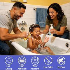 White water based tile paint for bathrooms and kitchens