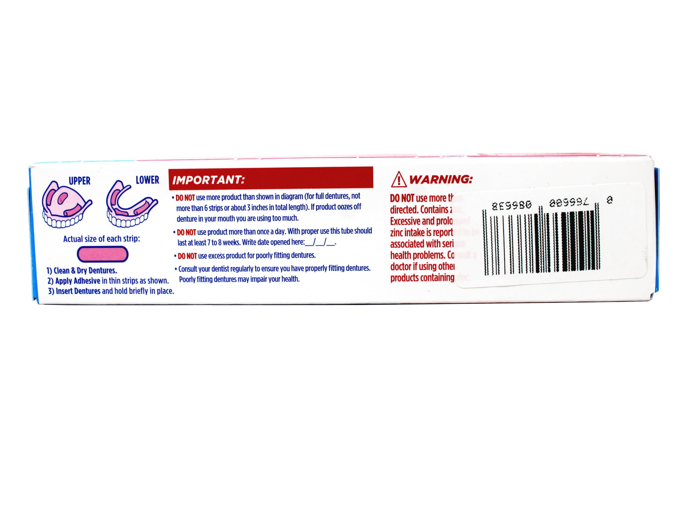 Original Fixodent denture adhesive cream 4 pack 2.4 oz