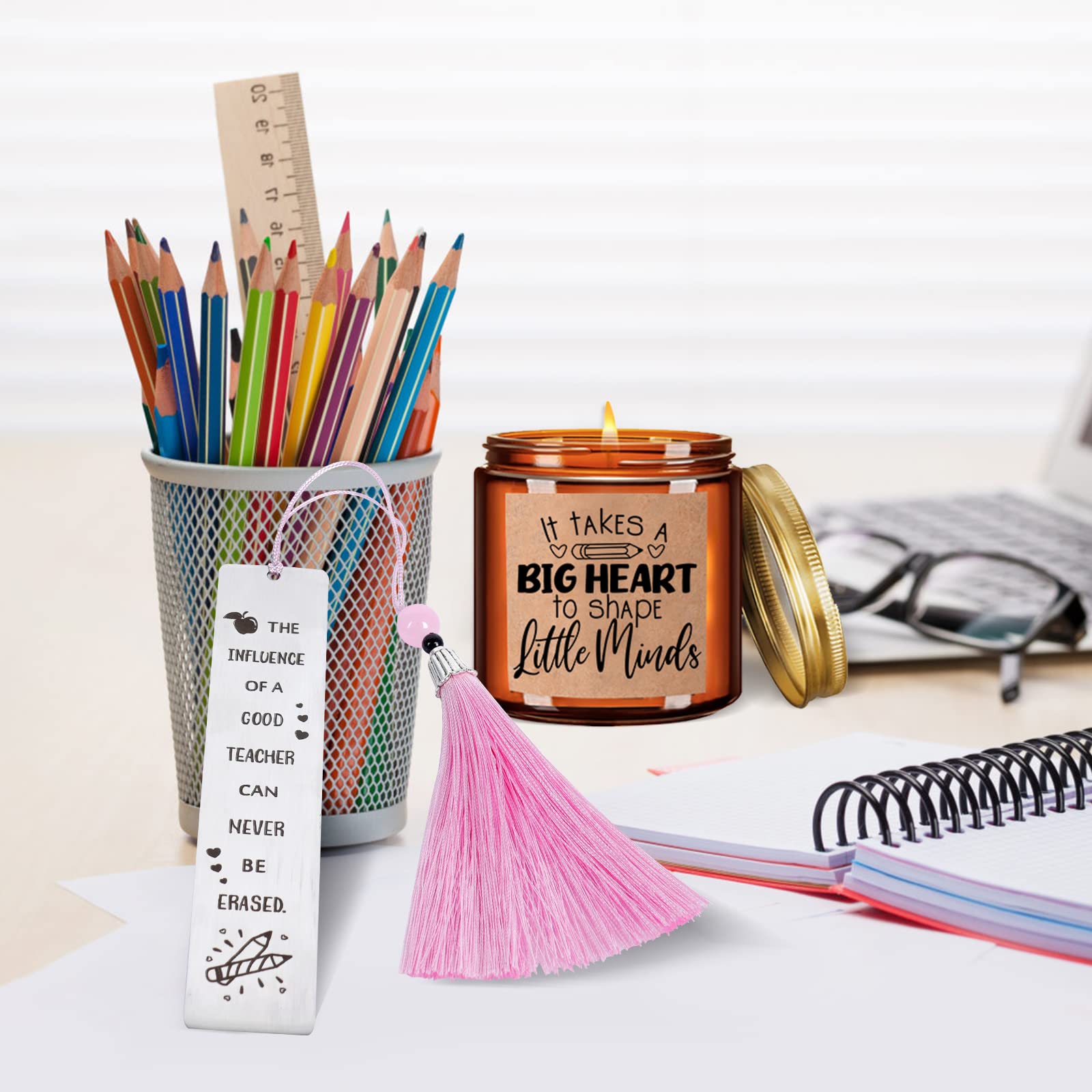 Thank you card included in teacher appreciation gifts set