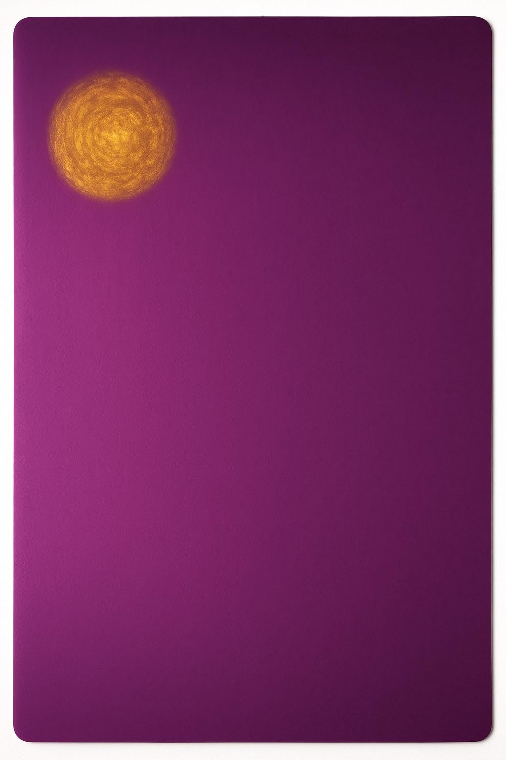 Original Tesla Purple Plate handcrafted decorative plate with 24K gold leaf signature
