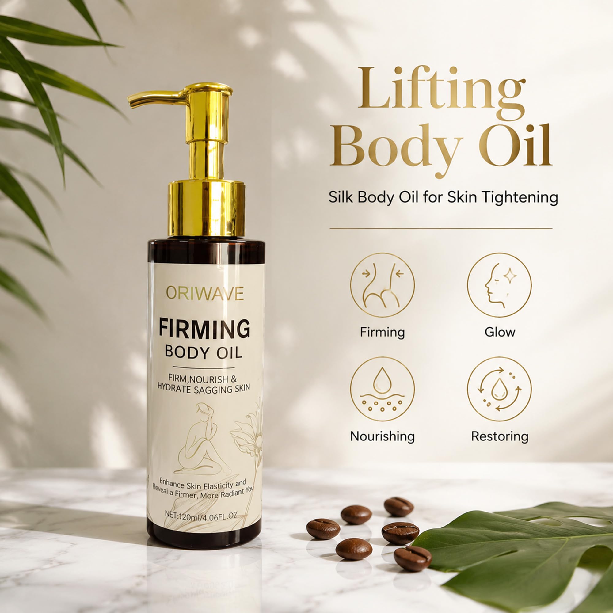Coffee Seed Oil and Rosehip Oil in ORIWAVE formula