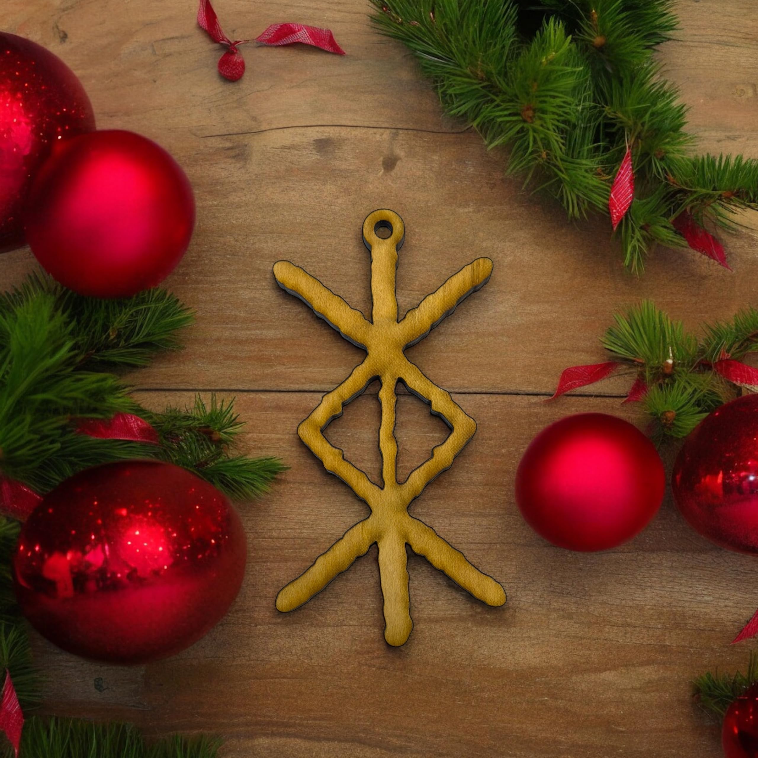 Great Christmas Gift maple ornament view