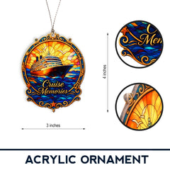 Cruise Christmas ornament close up