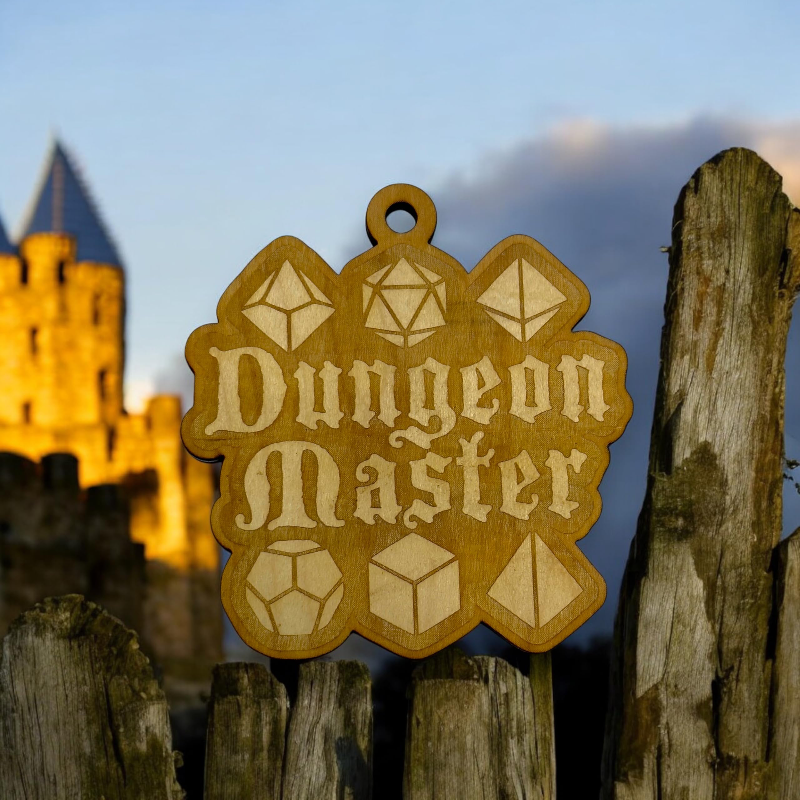 Ornament Dungeon Master holiday decor on display