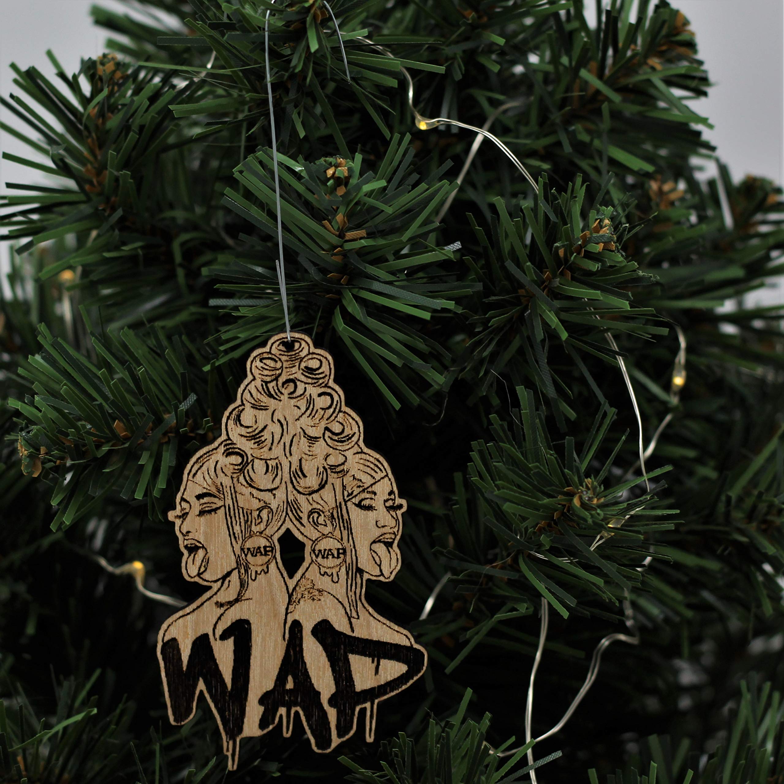 Ornament hanger and wood construction