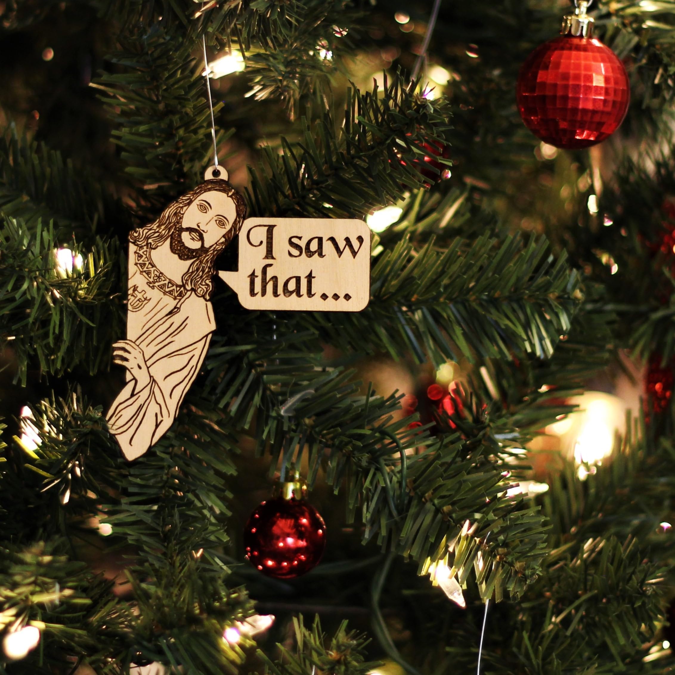 Collectable jesus meme ornament for Christmas tree