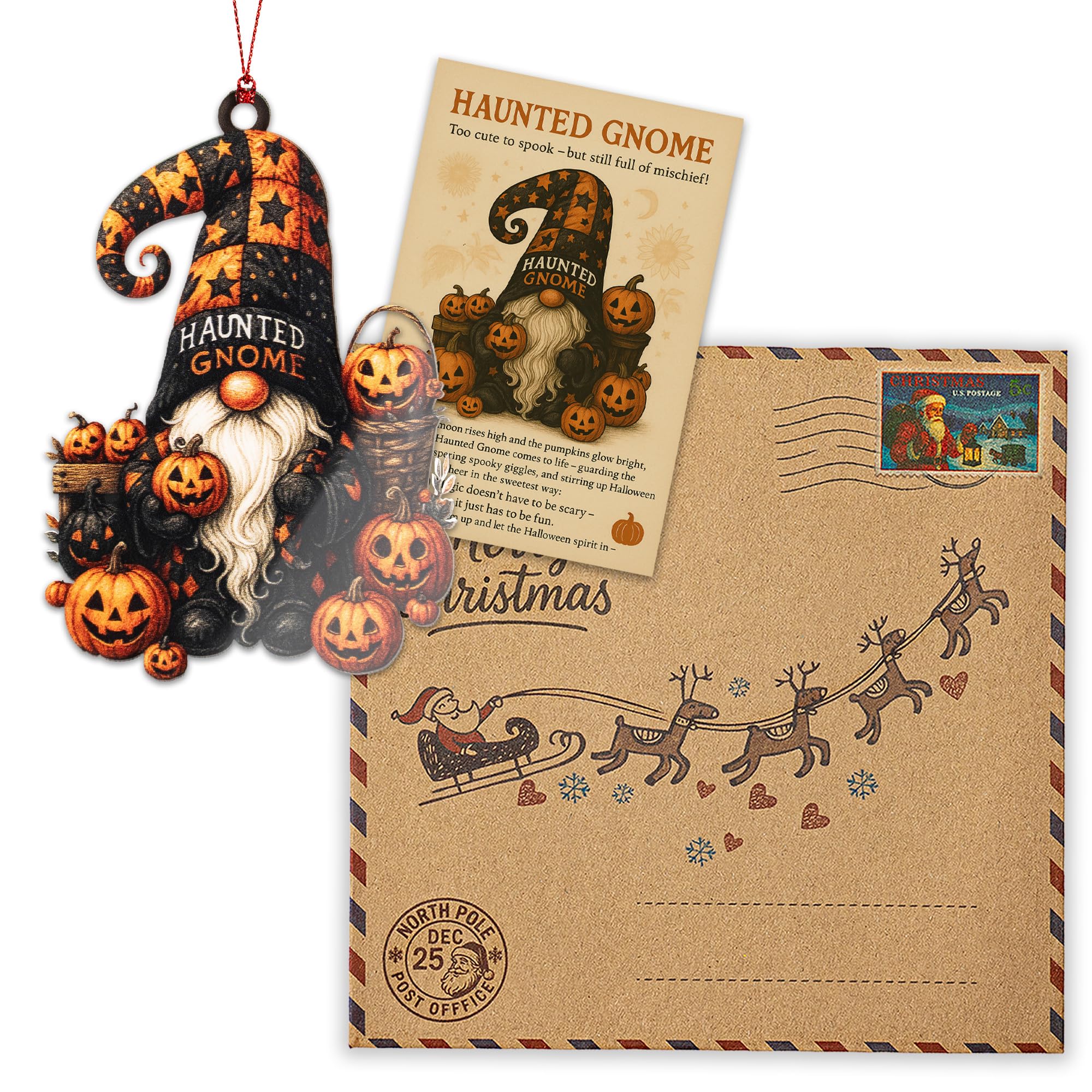 Keepsake card packaging with kraft envelope