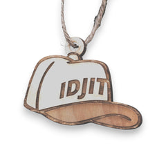 Ornament Idjit raw maple wood 3x3in