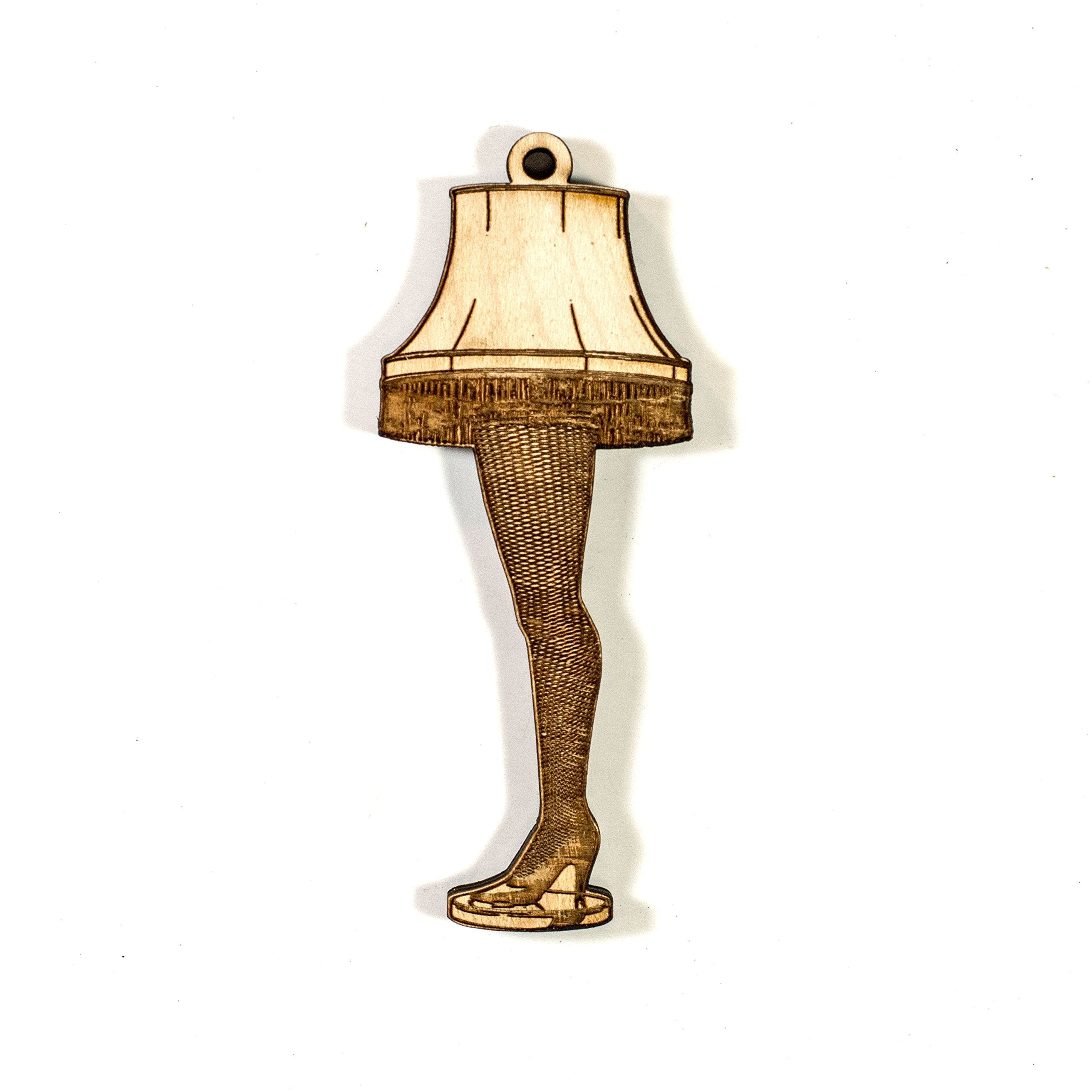 Ornament Leg Lamp Raw Wood maple material