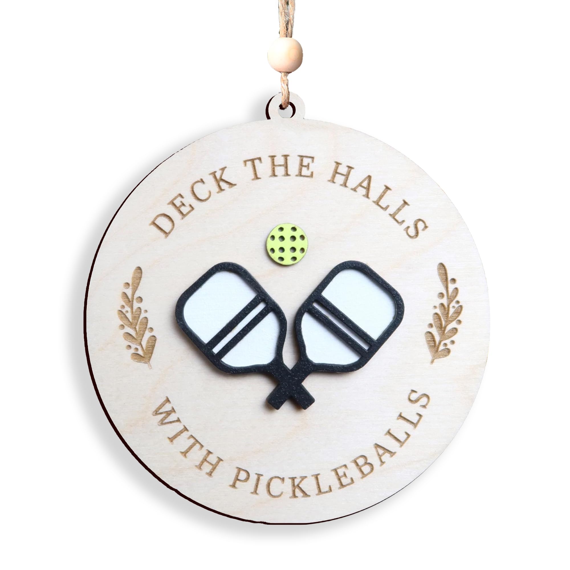ornament ta05-1 with pickleball theme for holiday decor