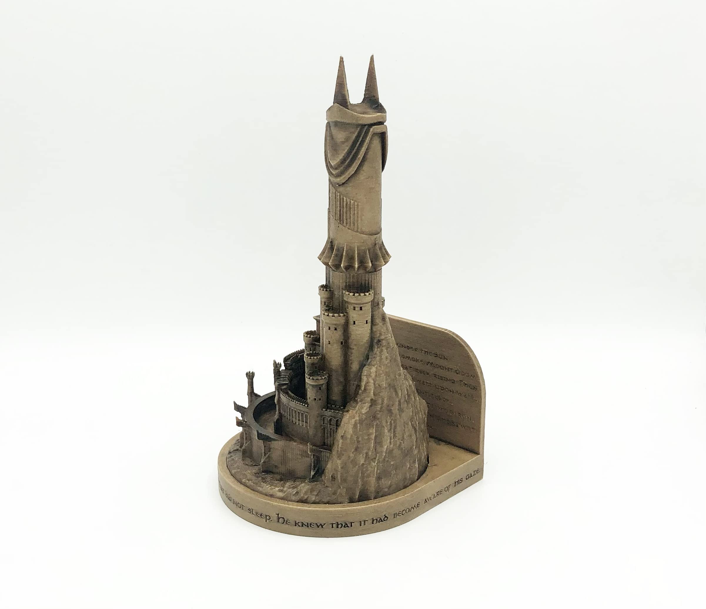 Two Towers Orthanc and Barad-dur displayed together