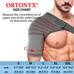 Compression sleeve for shoulder stability ORTONYX