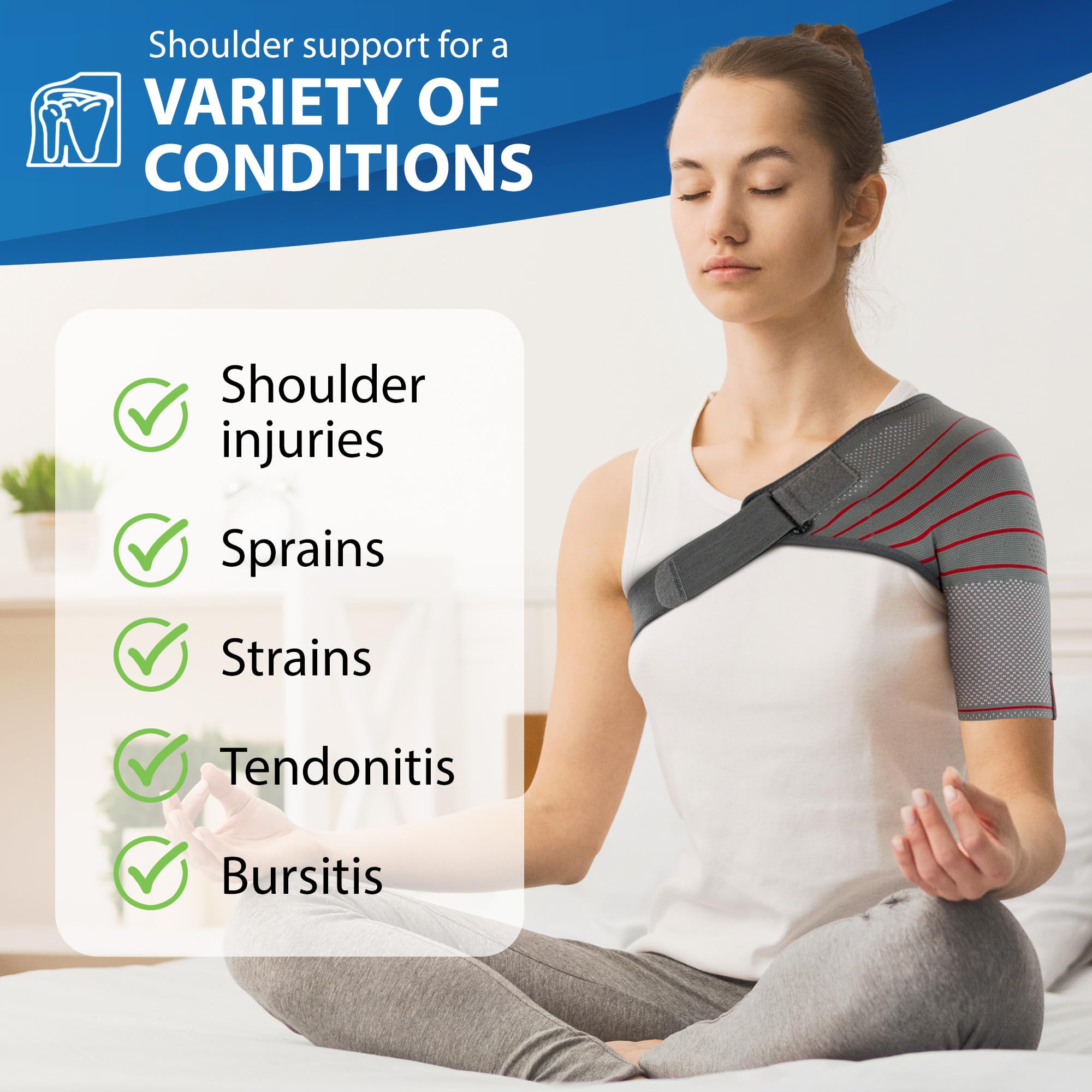 Discreet wear under clothes with ORTONYX shoulder brace