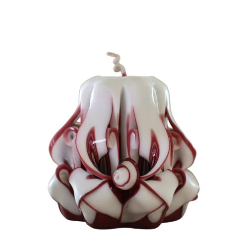 Oscar candles carved candle 3 inch white