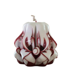 Oscar candles carved candle 3 inch white