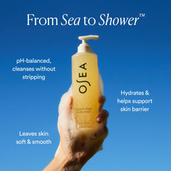 Citrus scented OSEA Undaria Algae™ Body Wash label