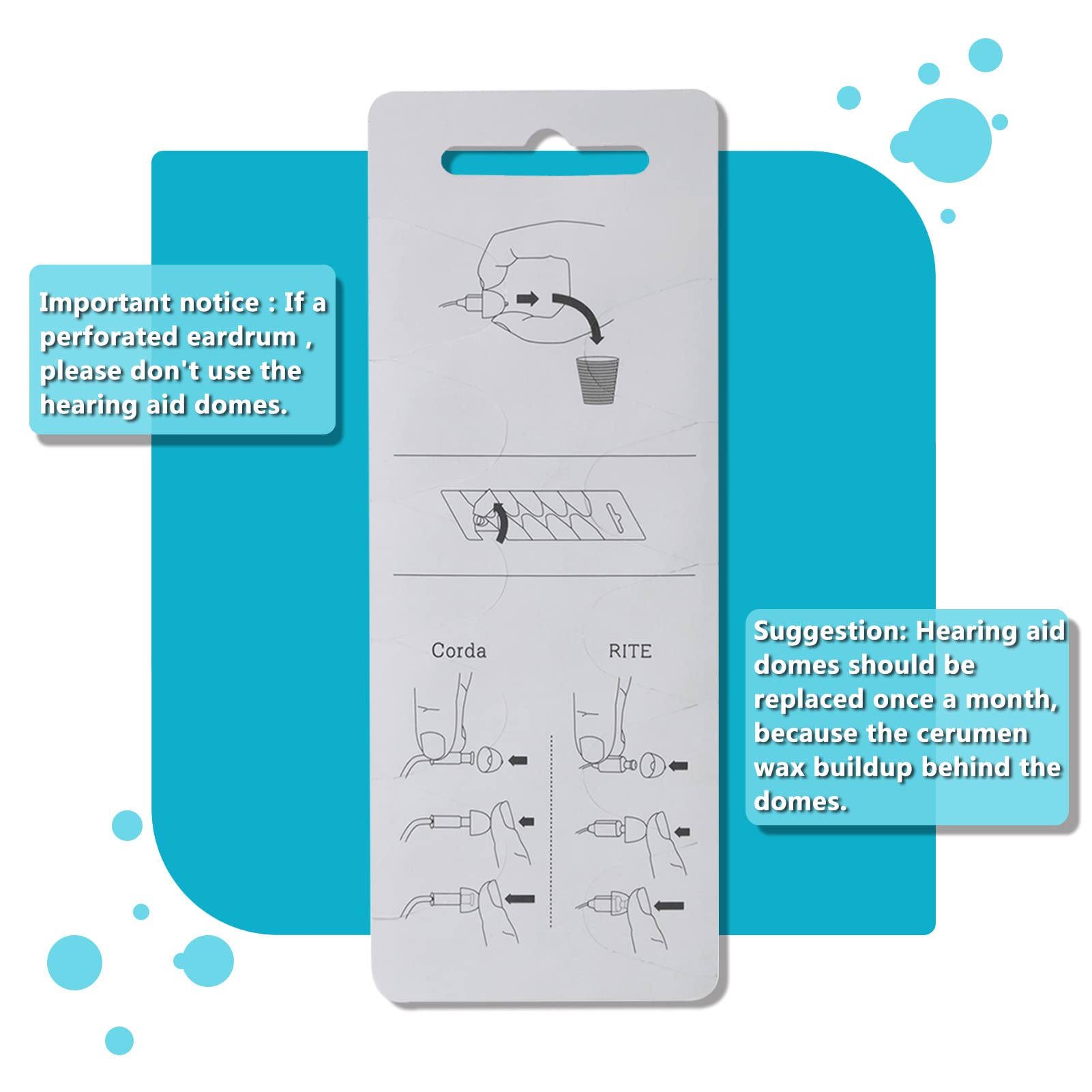 Oticon domes compatible with multiple ear types