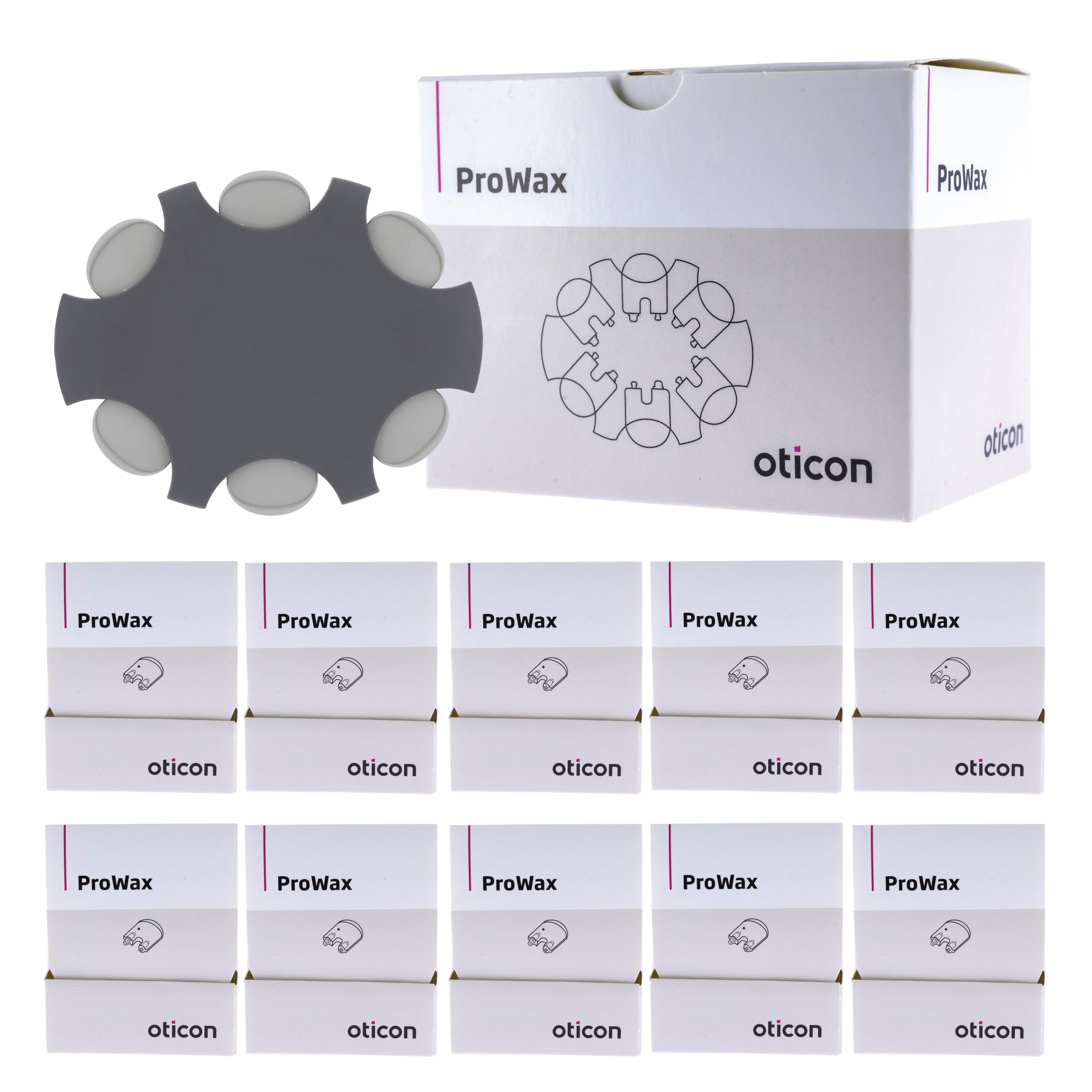 Denmark Oticon branded custom moulds accessories packaging