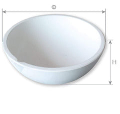 Ceramic crucible bowl 1000g for melting refining gold and silver image 4