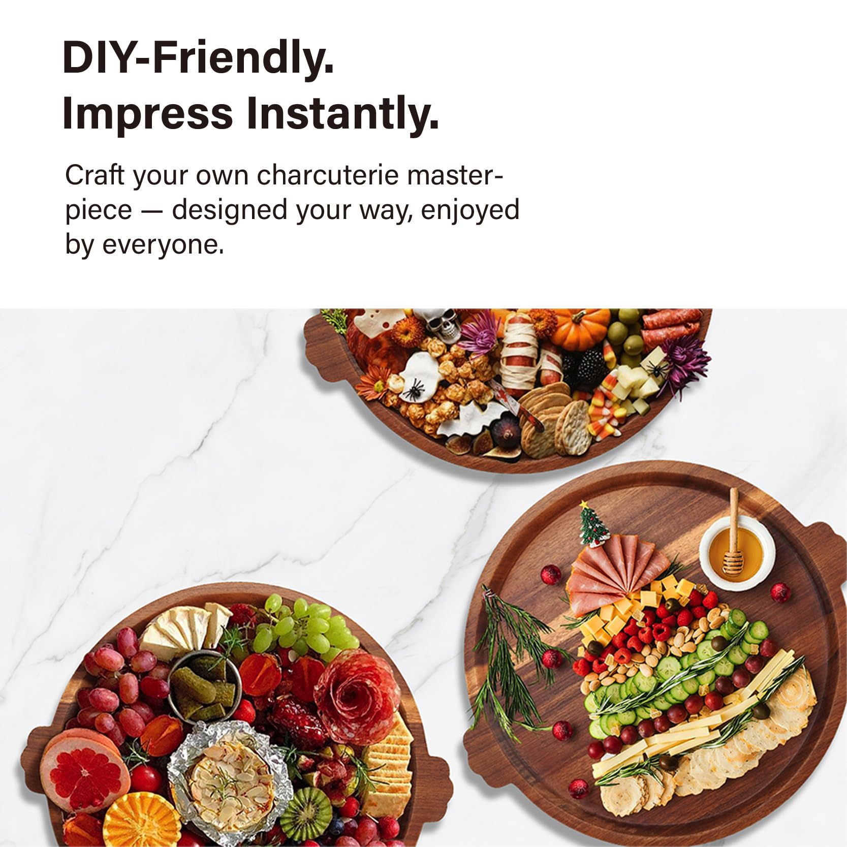 Versatile all-in-one serving board for parties