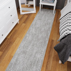 Ottomanson Aisle Runner Rug 2'7 x 26' solid beige