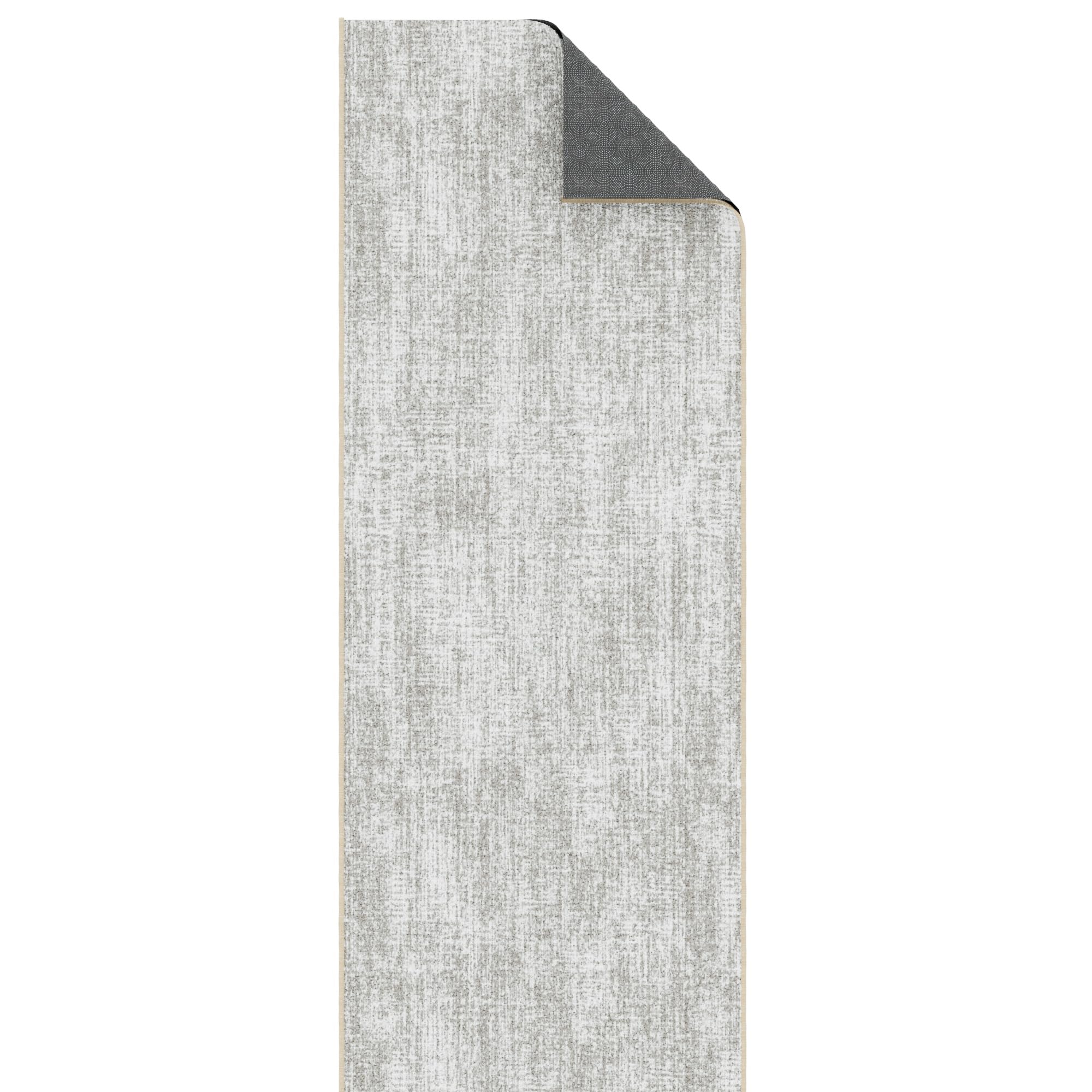 Ottomanson Aisle Runner Rug 1'10.5" x 18' low profile beige