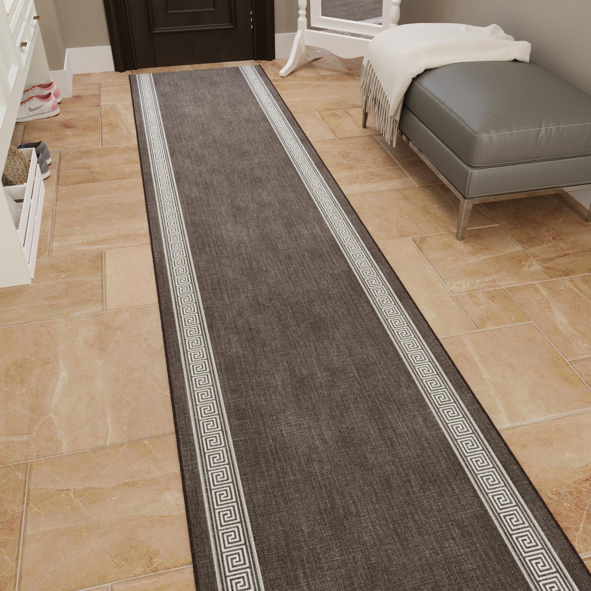 Durable easy-clean ottomanson aisle runner for events