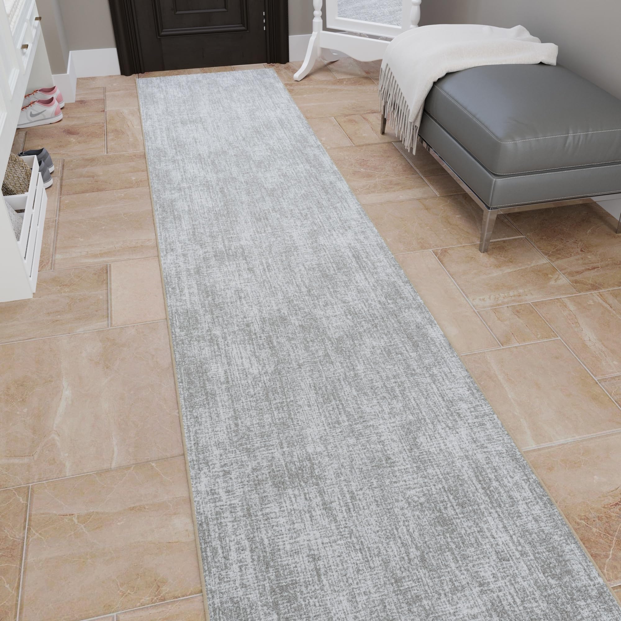 Ottomanson Aisle Runner Rug PVC dot backing beige