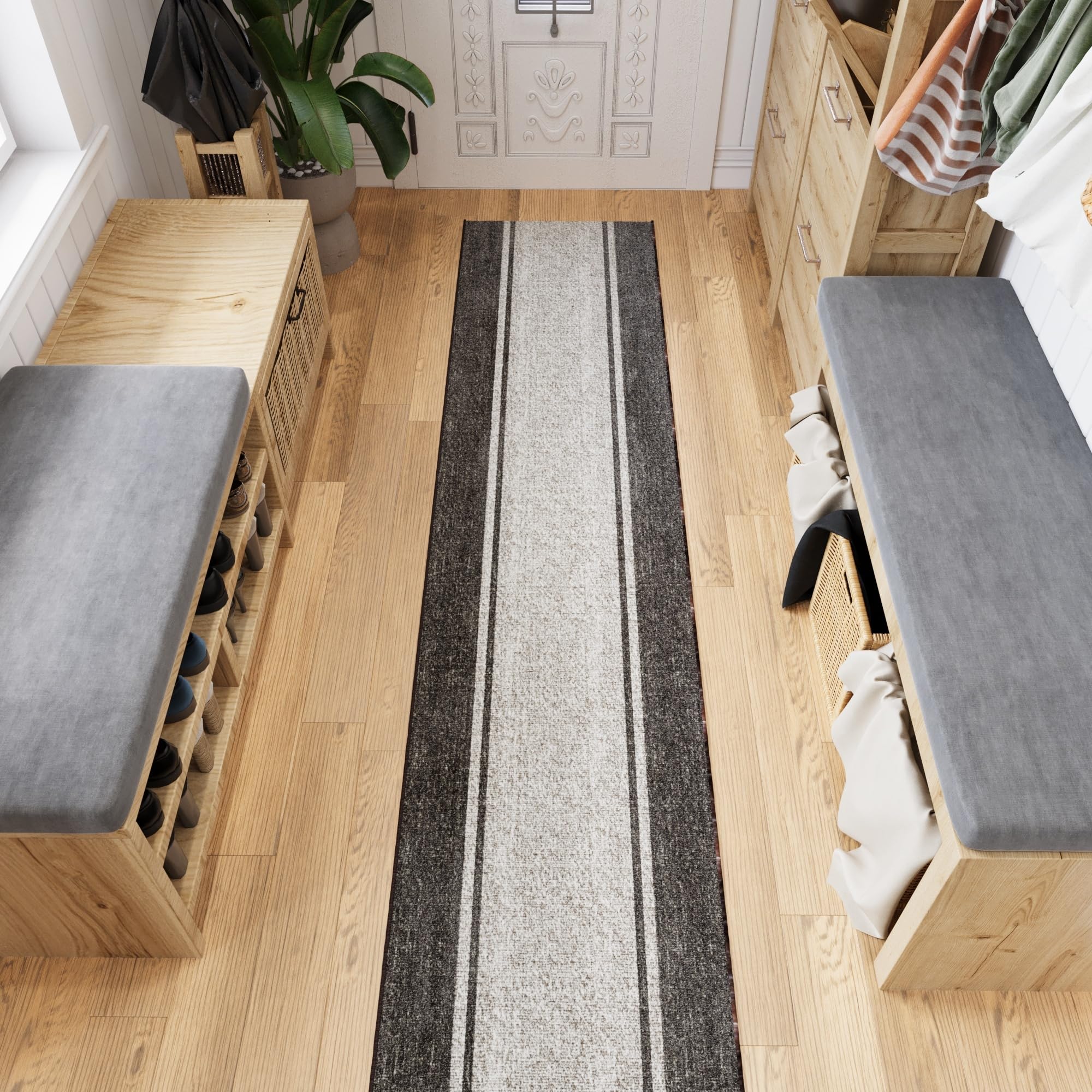 Border brown design variant of Ottomanson Mud Mat image