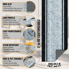 Low profile 0.3 inch Ottomanson Mud Mat on entryway floor
