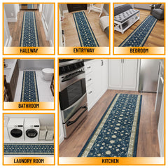 Ottomanson non-slip backing close up on backing