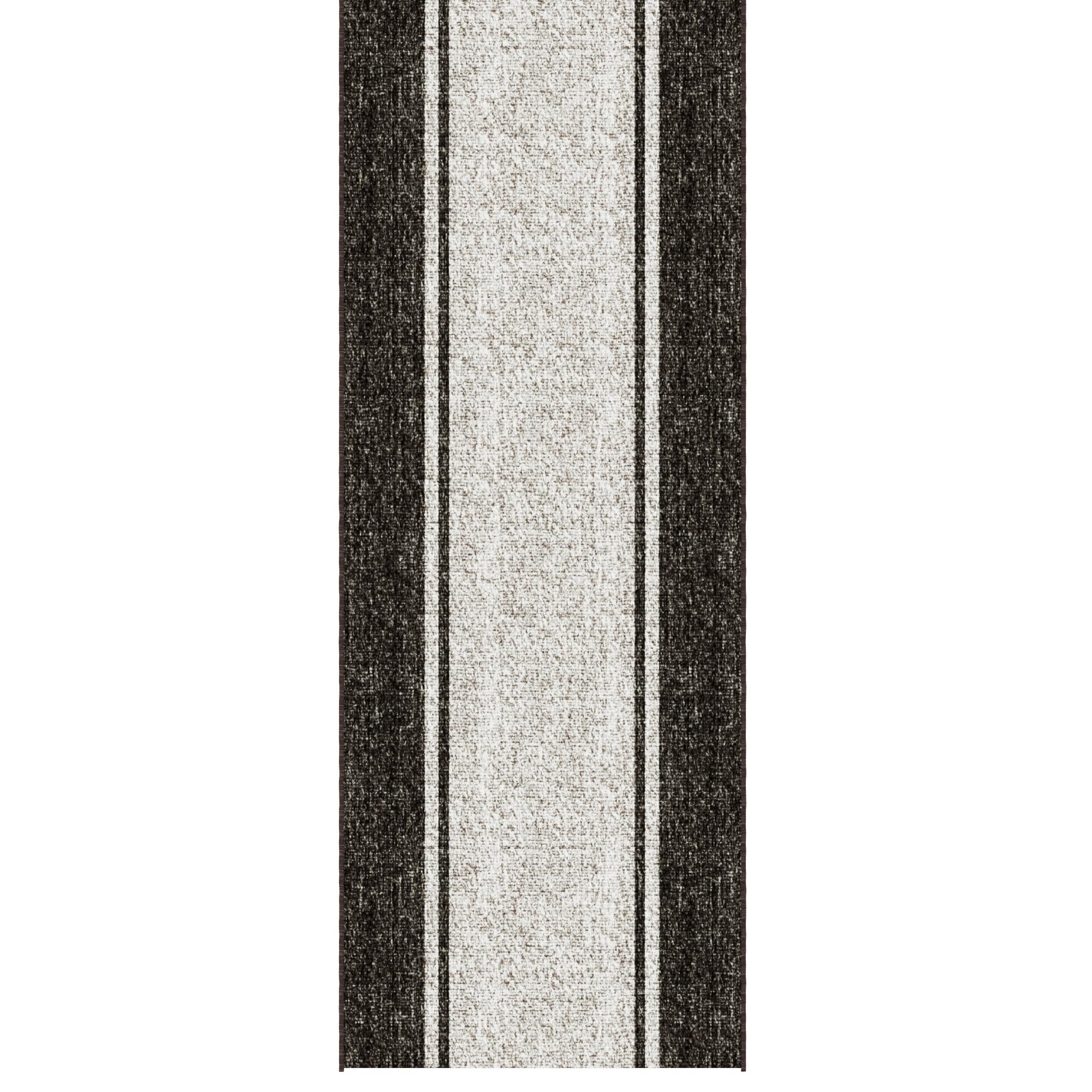 Non-slip PVC backing mud mat on wood floor image