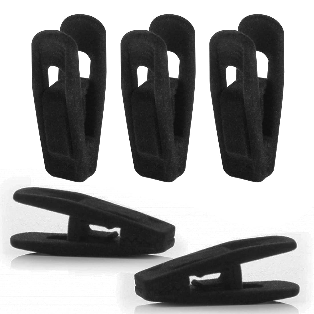 Otylzto velvet hanger clips black 20pcs pack