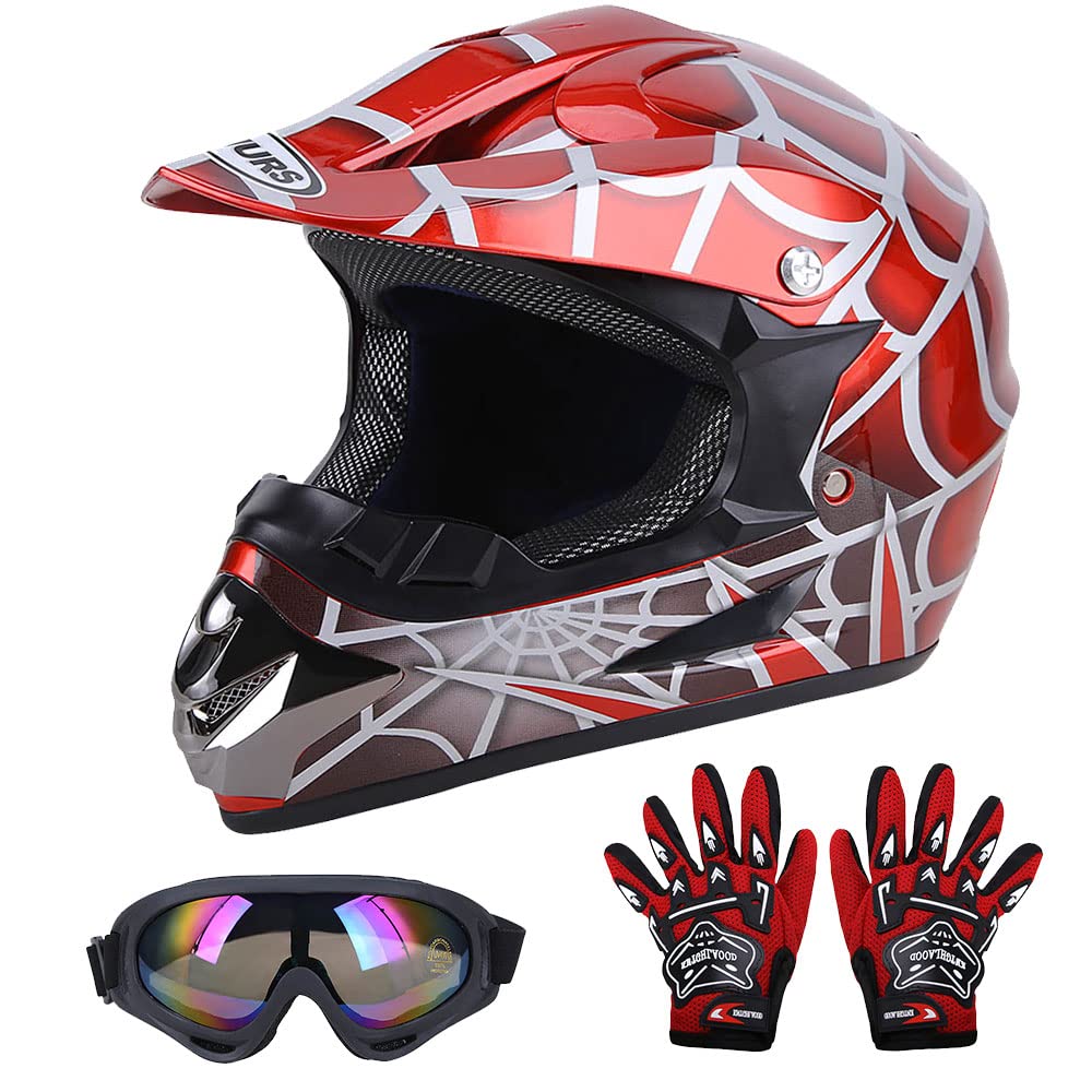 OUMURS Youth Dirt Bike Helmet DOT Approved packaging
