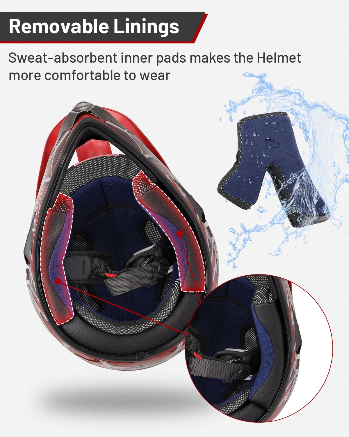 OUMURS Youth Dirt Bike Helmet size small