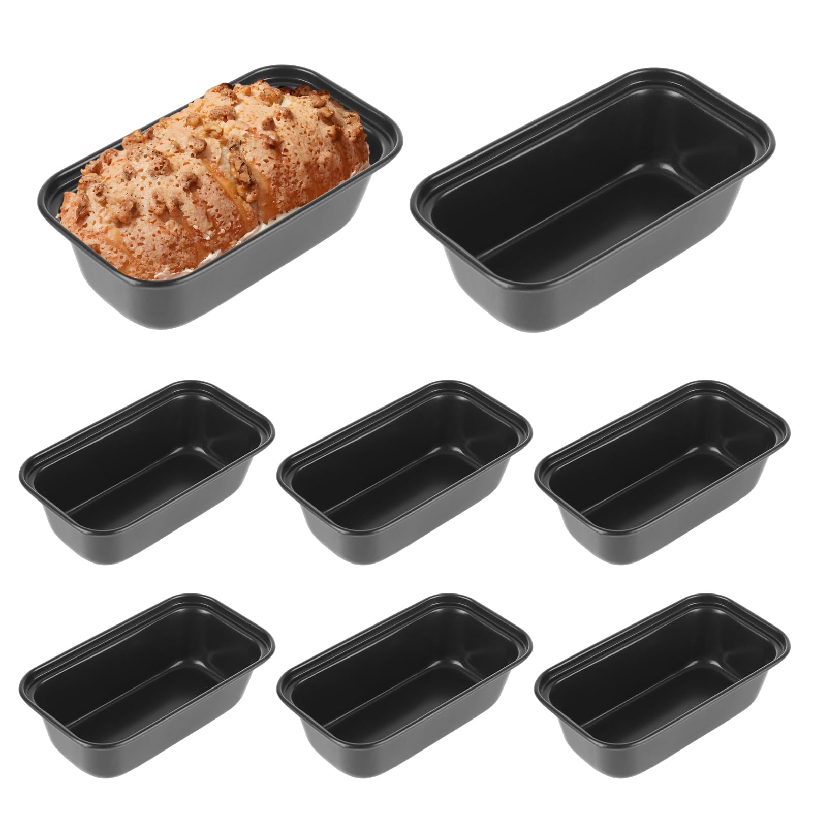 Oungy 8 PCS Mini Loaf Pans set, nonstick carbon steel
