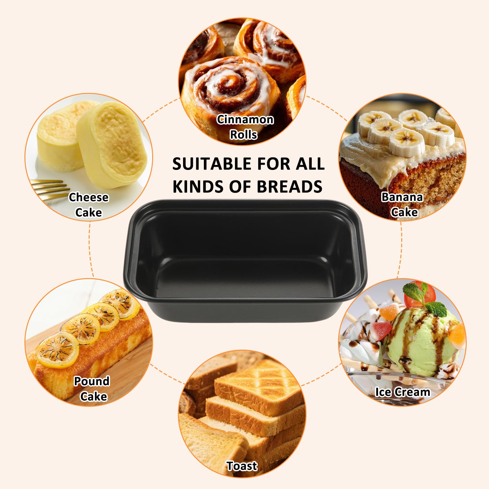Oungy nonstick loaf pans ideal for meatloaf and cakes