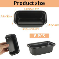 Oungy mini loaf pan rectangular 7.3 x 3.8 x 1.8 inches