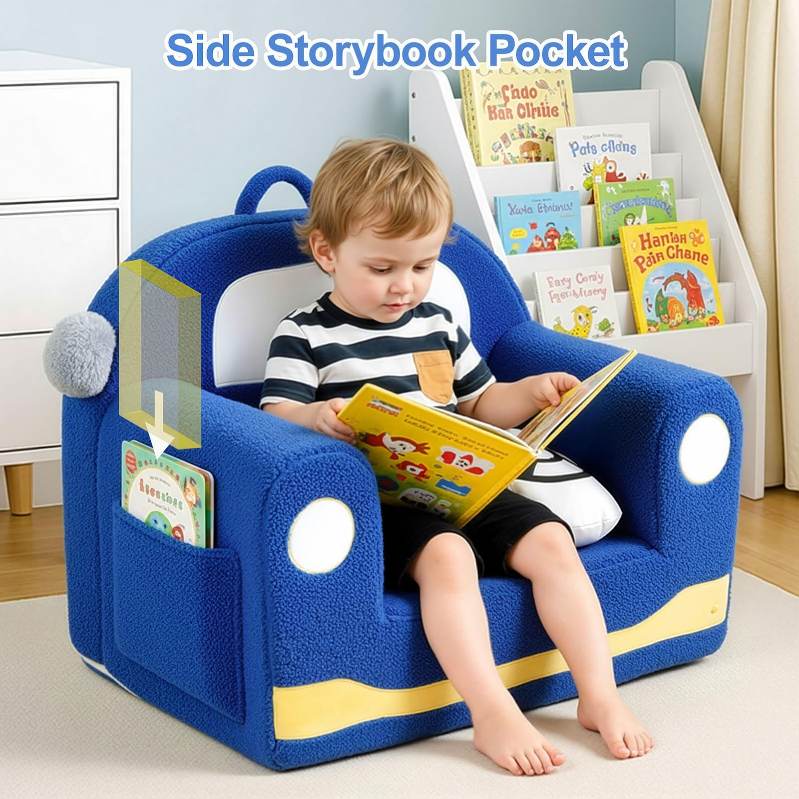 Toddler chair suitable for playroom or bedroom