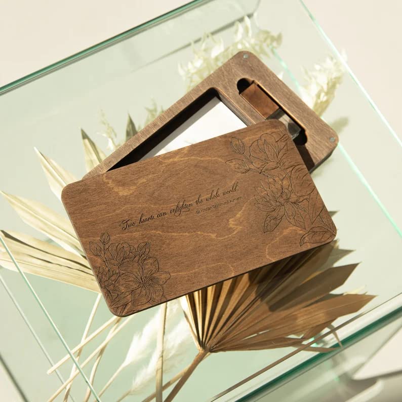 Keepsake box storing wedding photos cards tickets letters and stubs