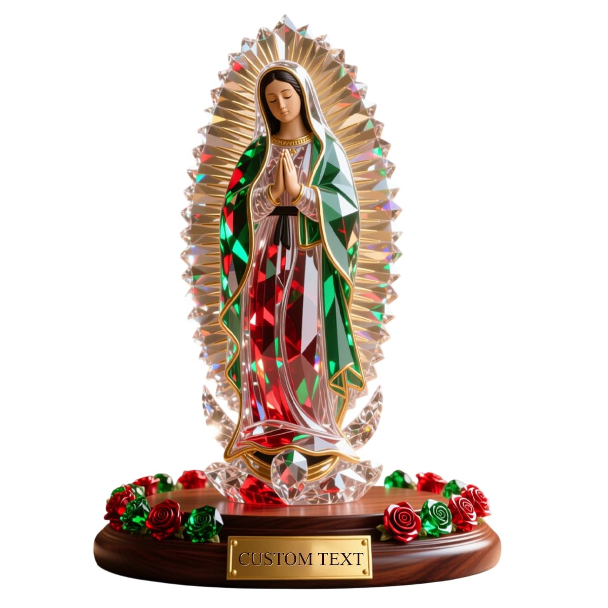 Our Lady Of Guadalupe acrylic plaque front view