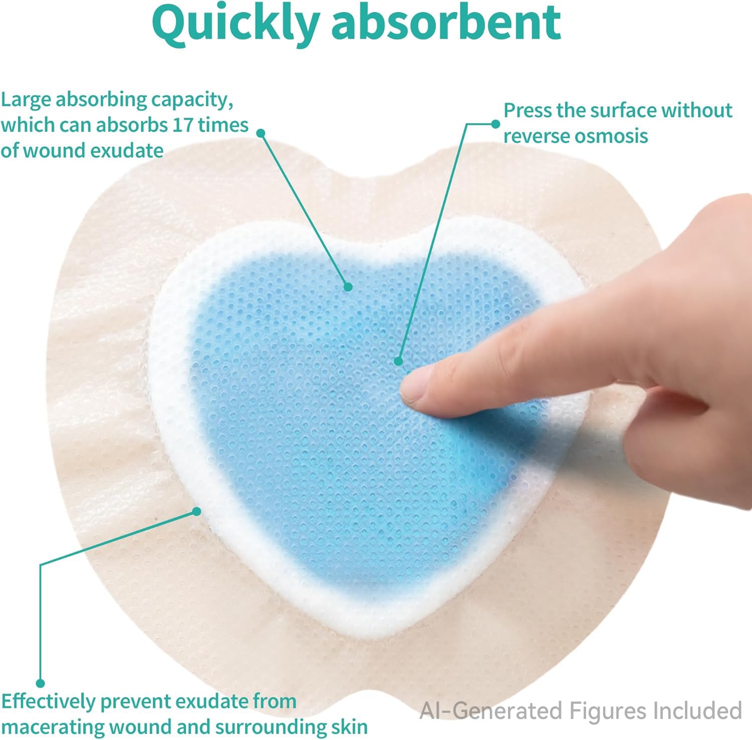 Ourmed sacral ulcer wound dressing foam border