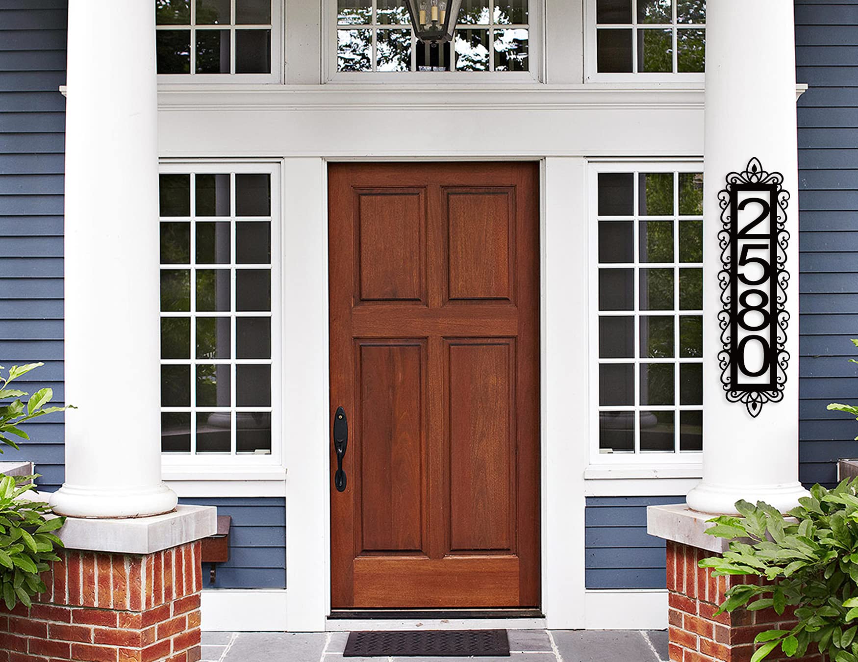 Easy installation address signs with included hardware