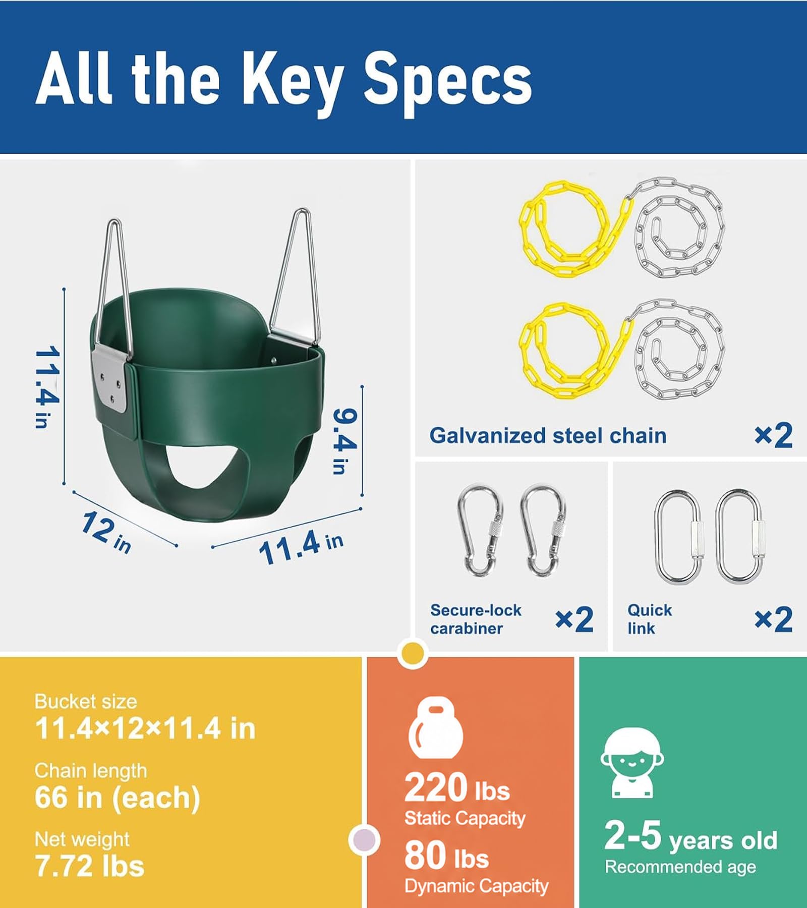 built-in buckles enable quick backyard installation
