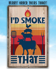 Outdoor BBQ sign epoxy ink for long lasting color