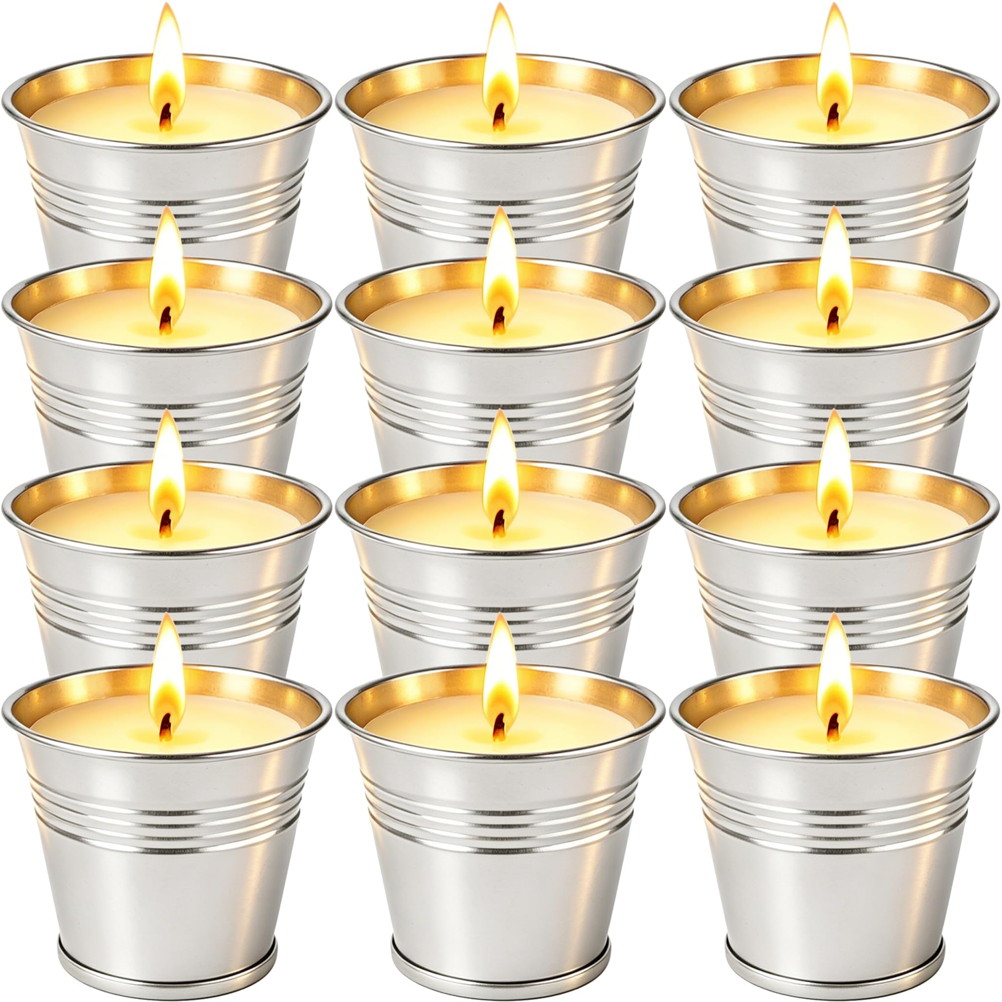 Outdoor dining and porch citronella candles for evenings